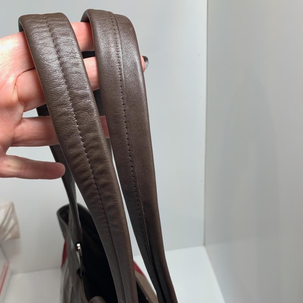 Anne Klein Leather Patchwork Bag, Euc - image 6